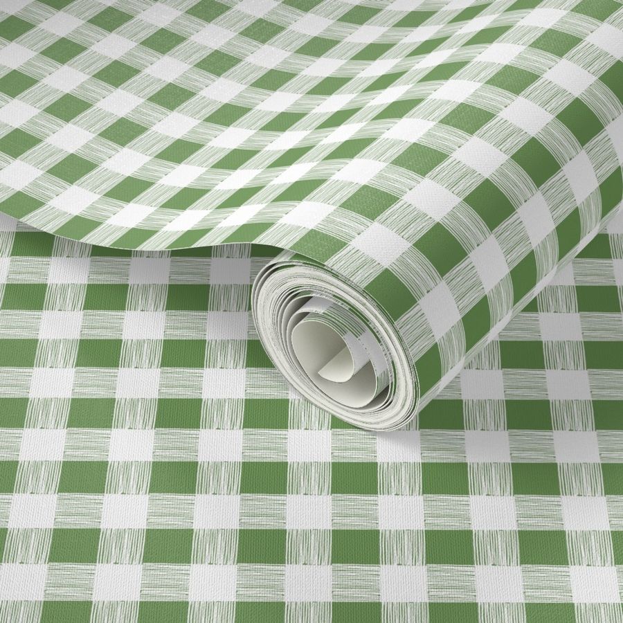 gingham-green