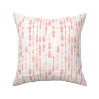 Shibori Coral Blush Pink Stripes by Angel Gerardo