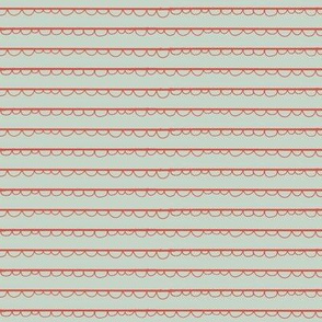 festive frilly stripe-mint strawberry