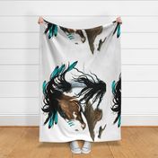 Teal Feather horse #154 by Bihrle