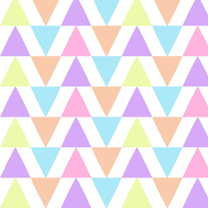 sweet triangles, brighter pastel