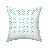 pineapple polka med - turquoise