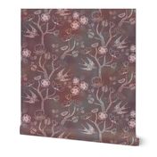 Shibori Garden {Pink/Grey}