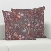 Shibori Garden {Pink/Grey}