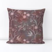 Shibori Garden {Pink/Grey}