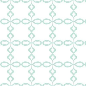 tropical lattice - sunbleached turquoise