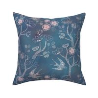 Shibori Garden {Soft Blue}