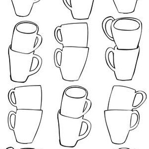 Black and White Coffee Mugs