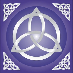 Silvery Purple Triquetra 