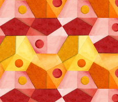 Abstract Minimalism Hexagons