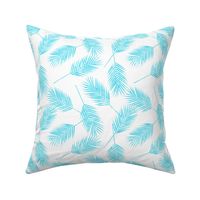 Palm leaves - blue 2 - summer - LAD19