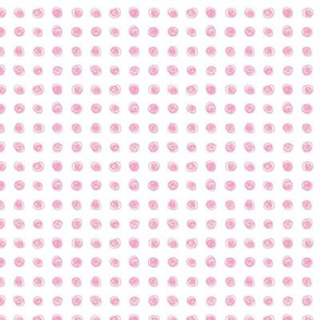 Hand Drawn Dots Pink