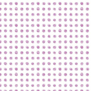 Hand Drawn Dots Purple