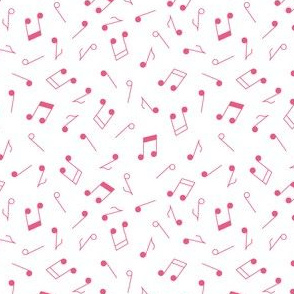 Music Notes Pink