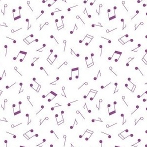Music Notes Purple