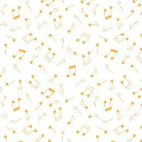 Music Notes Yellow