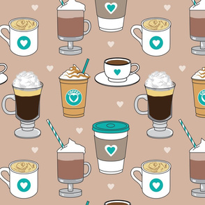 large teal coffee-drinks-on-brown