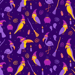 Witch and Wizard Birds Purple