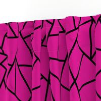 Abstract Geometric Black on Magenta Large