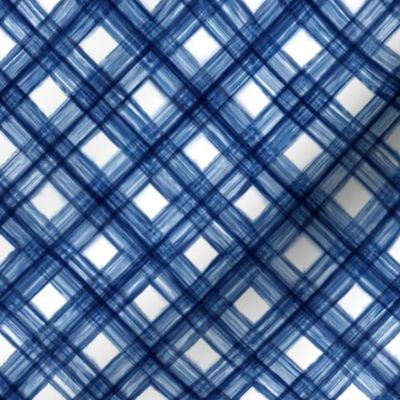 Shibori Check - Indigo on White - © Autumn Musick 2019