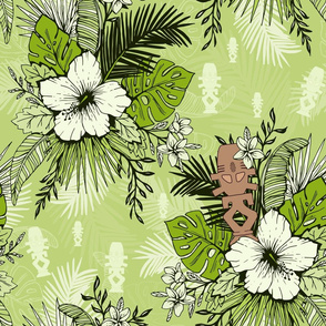 Risa Horga'hn Tropical Floral Green