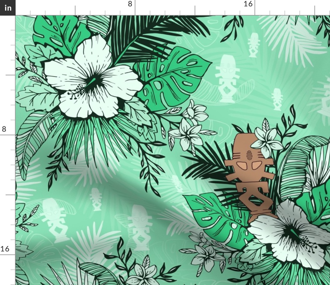 Risa Horga'hn Tropical Floral Teal