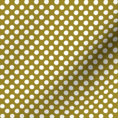 Polka dots - honey mustard