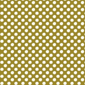 Polka dots - honey mustard