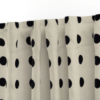 Masai Mara Linen Neutrals - Onyx Dots