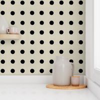 Masai Mara Linen Neutrals - Onyx Dots