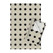 Masai Mara Linen Neutrals - Onyx Dots