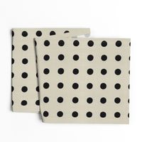 Masai Mara Linen Neutrals - Onyx Dots