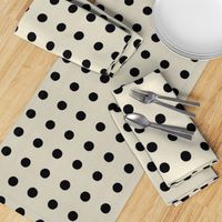 Masai Mara Linen Neutrals - Onyx Dots