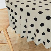 Masai Mara Linen Neutrals - Onyx Dots