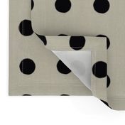 Masai Mara Linen Neutrals - Onyx Dots