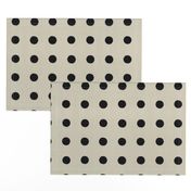 Masai Mara Linen Neutrals - Onyx Dots