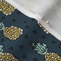 pineapple fabric // pineapples, fruit, fruit fabric, andrea lauren fabric, summer, summer fabric, tropical fabric, tropicals - blue