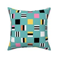 Large square Liquorice Allsorts - 1950s colors