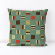 Large square Liquorice Allsorts - moroccan colors