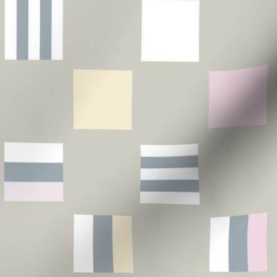 Large square Liquorice Allsorts - pastel colors