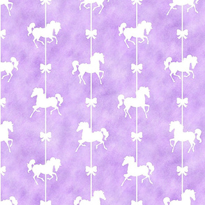 Carousel Stripes Pattern on Lavender Watercolor