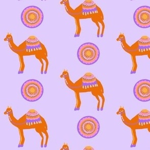 Sunset Camels and Mandalas