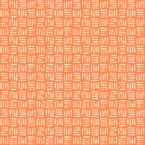 orange basket weave