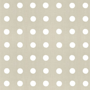 Masai Mara Linen Neutrals - White Cutout Dots