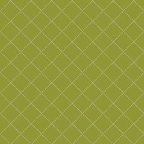 diamond stitch - olive green