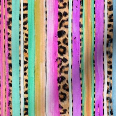 serape leopard pinks 