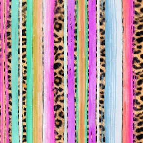 serape leopard pinks 