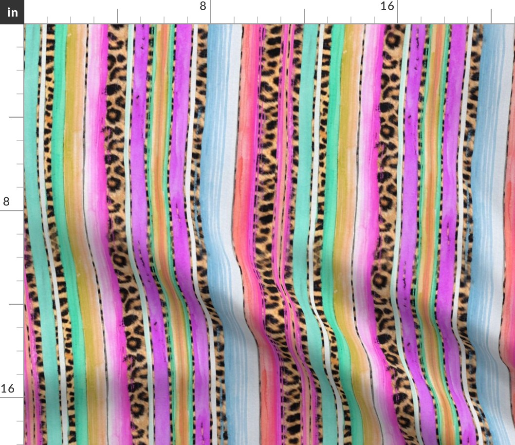 serape leopard pinks 