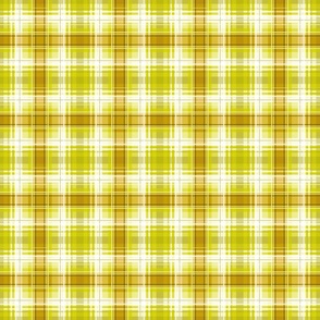 Yellow olive colorful bright plaid 