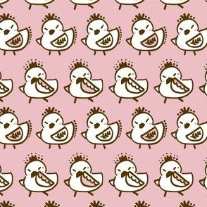 Dancing birdies  Cameo Pink